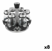 Kryddhylla i rostfritt stål Quttin 17,8 X 17,8 X 16,3 CM (6 Delar) (8 antal)