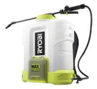 RYOBI - 36V ryggsäcksspruta - upp till 6 bar - flöde upp till 1,2 l/min - 15 L tank - säljs utan batteri - RY36BPSA-0