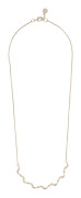 Snö Of Sweden Line Necklace Gold/Clear 42cm