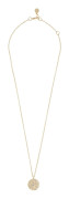 Snö Of Sweden Brittany Coin Pendant Necklace Gold 45cm