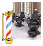 Barber post plafond skylt lampa svart 100cm
