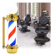 Barber post plafond skylt lampa guld 88cm