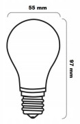 GLS A60 E27 100W stötsäker glödlampa