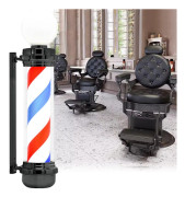 Barber post plafond skylt lampa svart 100cm
