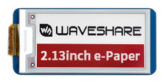 2,13" E-papper E-bläckdisplay för Raspberry Pi Pico 212×104 Röd/Svart/Vit SPI
