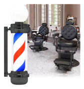 Barber post plafond skylt lampa svart 88cm