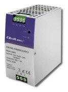 Qoltec - Nätaggregat (kan monteras på DIN-skena) - AC 220-240 V - 240 Watt - silver