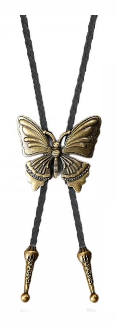 1st/2st Brons/Silver Bolo Tie för Män Karnevaler Slips Legering Fjäril Spänne Dekorationer Bolo Tie Nyårspresent för Män Brons