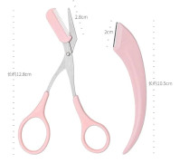 2-pack Ögonbrynsformningsverktyg, Ögonbrynstrimmer Sax med Mini Kam, Extra Ögonbryns Kam Sax Ögonbrynstrimmer Kit för Män Kvinnor