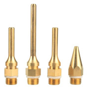 4 Delar 10.8MM Gängdiameter Utbytbar Koppar Limpistol Munstycksset Lämpligt Kompatibelt med Varma Limpistol Verktyg