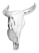 vidaXL Väggmonterad Bisonhorn Silver 34x13x53 cm Aluminium
