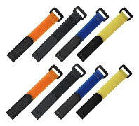 Förpackningar Återanvändbara Justerbara Nylon Kabelband, Självhäftande Kabelhanteringsband, Elektriska Sladdband, Kabelorganisation för Hem eller Kontor, 20*2cm