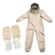 Biodlaroverall, professionell biodlaroverall med handskar & skydd, helkropps biodlaroverall, anti-geting biodlingsutrustning