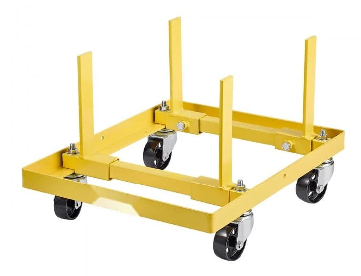 Motorstativ 750LBS/340KG, Justerbar Motorlyft Dolly, Stålkonstruktion, 4-Hjulig