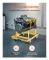 Motorstativ 750LBS/340KG, Justerbar Motorlyft Dolly, Stålkonstruktion, 4-Hjulig