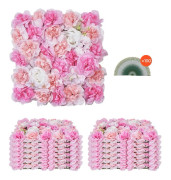 3D Blomväggspanel, 12 St 15x15 Konstgjord Blommatta, Perfekt för Bröllop