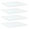 vidaXL Hyllplan 4 st vit 40x40x1,5 cm konstruerat trä Vit