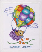 Tobin Design Works Up Up and Away Broderie för barn i multicolor - T21715