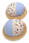 2 Stycken Nåldyna Prickig Pumpa Armbands Nåldynor Portabla Nåldynor för Sömnad (Blå)