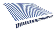Markisduk för UV-skydd - Blå & Vit | Storlek: 450x300 cm