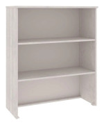 vidaXL Överdel till högskåp HAMAR vit 85x35x100 cm massiv furu