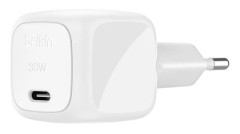 Belkin BoostCharge - Strömadapter - kompakt - 30 Watt - Strömmatning 3.1 (24 pin USB-C)