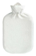 Sipacare Varmvattenflaska Fleece 2 liter Vit