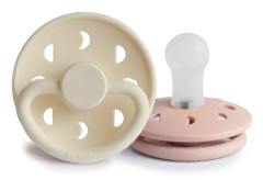 FRIGG Moon Phase Silicone 2-Pack Blush/Cream Size 1