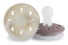 FRIGG Moon Phase Silicone 2-Pack Cream Night/Twilight Mauve Night Size 1