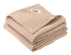 Haklappar BIBS 2 blöjor 100% GOTS ekologisk bomull 70 x 70 Blush