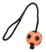 Dogman Leksak Fotboll Med Snöre Orange 40cm