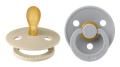 BIBS® Napp Colour Symmetrical teat Cloud & Vanilla 0-6 månader, 2 st.