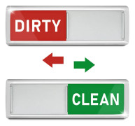 1 Dirty Clean Diskmaskinsmagnet - Ren och Smutsig Disk˜QD