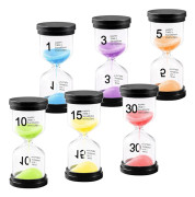 Ocean-set med 6 Timglas, Färgade Timglas Transparent Glas K