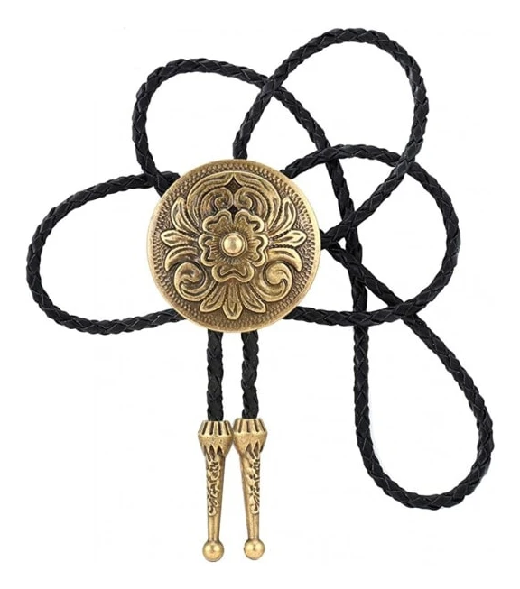 Fashion Western Cowboy Slips Shining Lång Stjärna Texas Bolo Tie