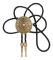 Fashion Western Cowboy Slips Shining Lång Stjärna Texas Bolo Tie