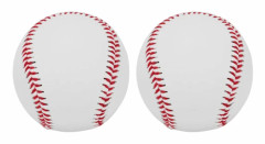 2 st Basebollar för vuxna, mjukt läder, sportträning och softball, PU-läder, baseboll, sydd T-boll