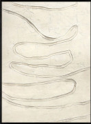 Malerifabrikken - Design Målning / Track The Line / 90x120 Cm / Svart ram - Vit - Tavlor - Från Homeroom