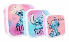 Set med 3 LILO OCH STITCH Wild Energy Fika/Måltider Boxar