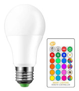 E27 10W RGBW LED Glödlampa Lampa Färg Ändrar Varm Vit