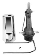 Frisörstol Hydraulisk Pump, Justerbar Höjd, 200 kg Kapacitet,Silver