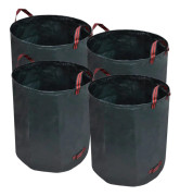 Trädgårdssäck med handtag 272L 4-pack