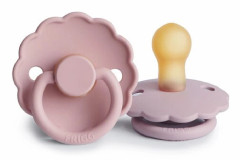 FRIGG Napp Daisy Latex 2-pack Baby Pink/Soft Lilac