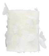 Tyllrulle Sömnad Färgglad Nätgarnrulle DIY Håraccessoarer Materialband Tyllrulle Off White