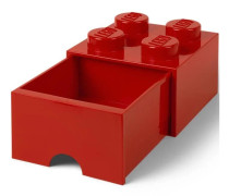 LEGO - Förvaringsbox 4 med lådor - Röd