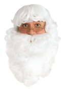 Jultomten vitt nylonskägg - RUBIER - Vuxen - Vit