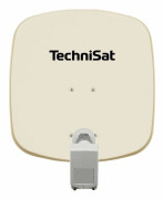 Technisat - 1045/3882 - DIGIDISH 45 Satellite Offset - Spegel med väggfäste och Twin LNB med beige nippelslang
