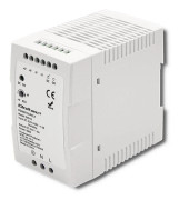 Qoltec DIN-begelio nätaggregat 96W 24V 4A vit tunn