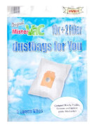 Mister vac mistervac Ekonomipaket med 20 non-woven 5-lagers påsar och 4 filter för Bosch och Siemens BIG BAG 3