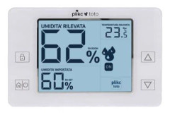 Plikc - PLK2676U0 - Digital väggmonterad hygrostat för hygrostat för hygrostat - 6 (2) A utbyteskontakt - Batteridriven - toto